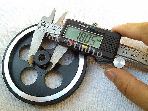 2 шт./лот 95 мм металлическое колесо алюминиевый сплав кодировщика с резиной