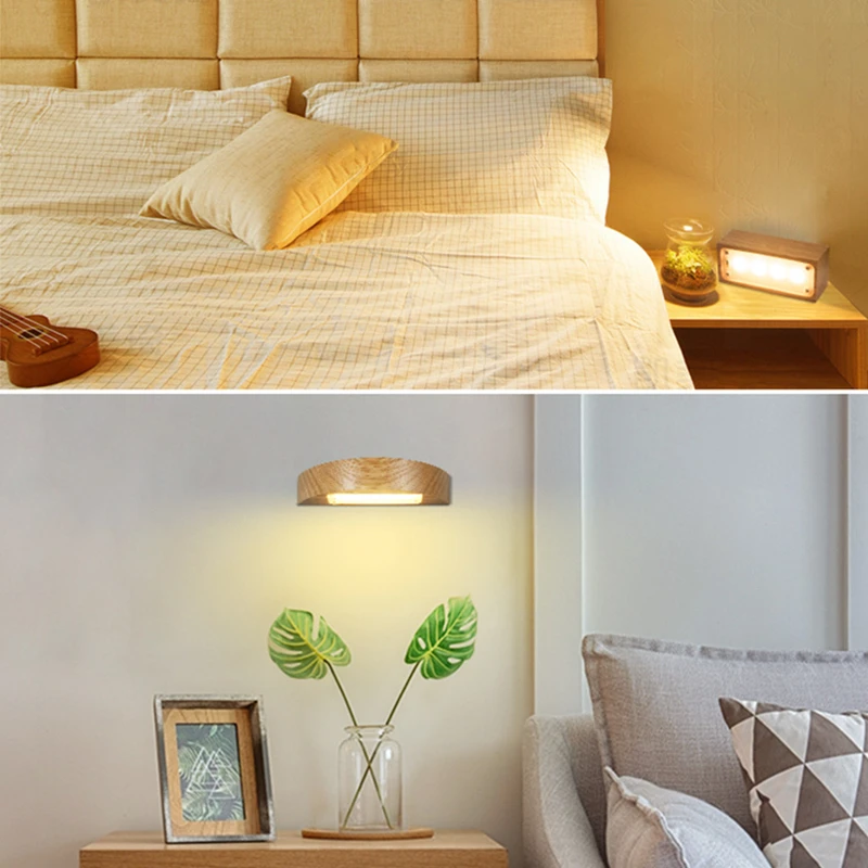 ReBlue ночник сенсорный датчик света USB Led 5 V перезаряжаемый настенный светильник из