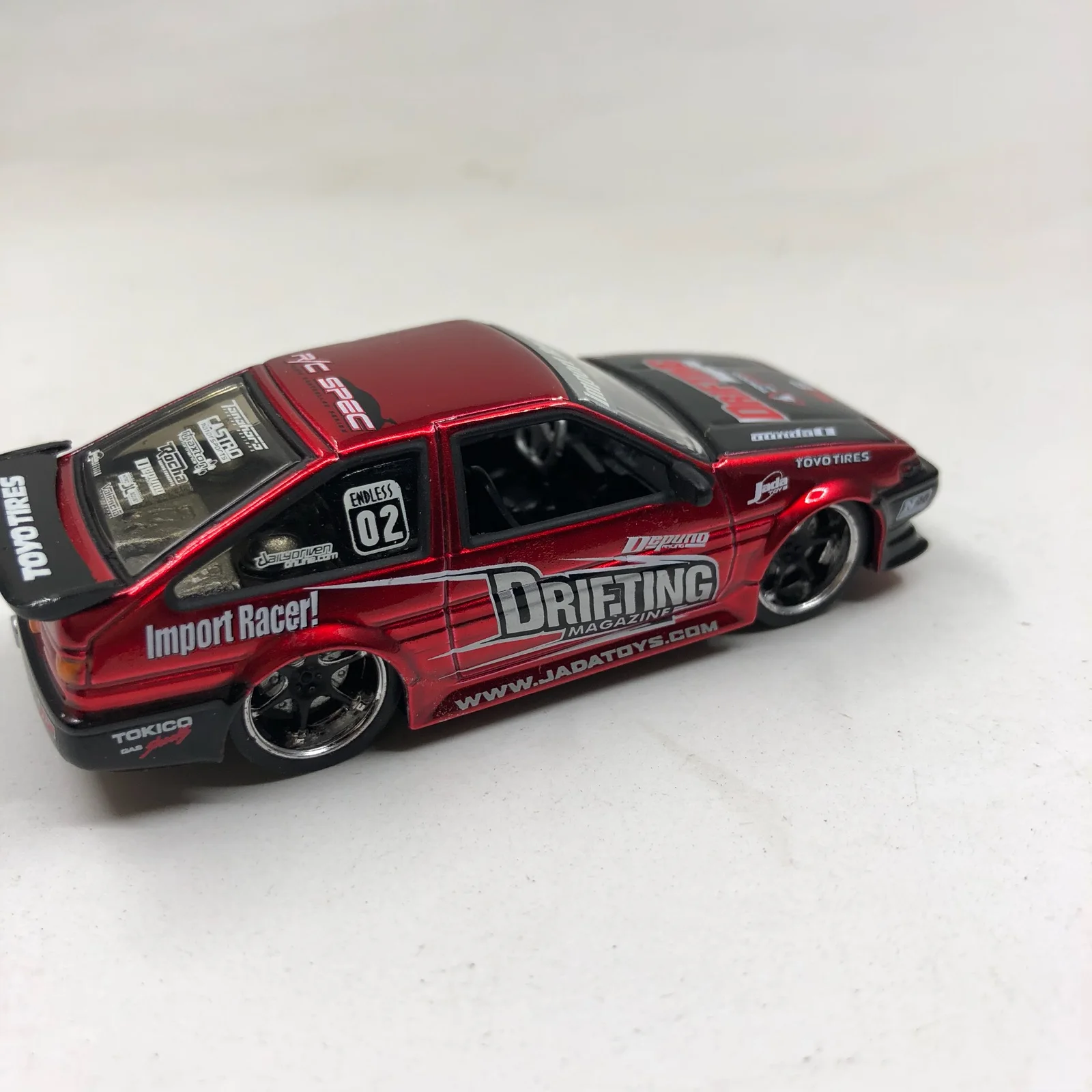 1: 64JADA лучшая Toyota AE86 гоночная настоящая Золотая Модель автомобиля