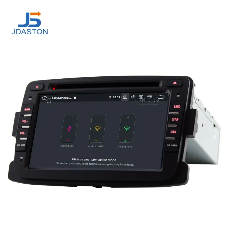 JDASTON Android 10 0 автомобильный DVD плеер для RENAULT Dacia Duster Logan WIFI мультимедийный GPS