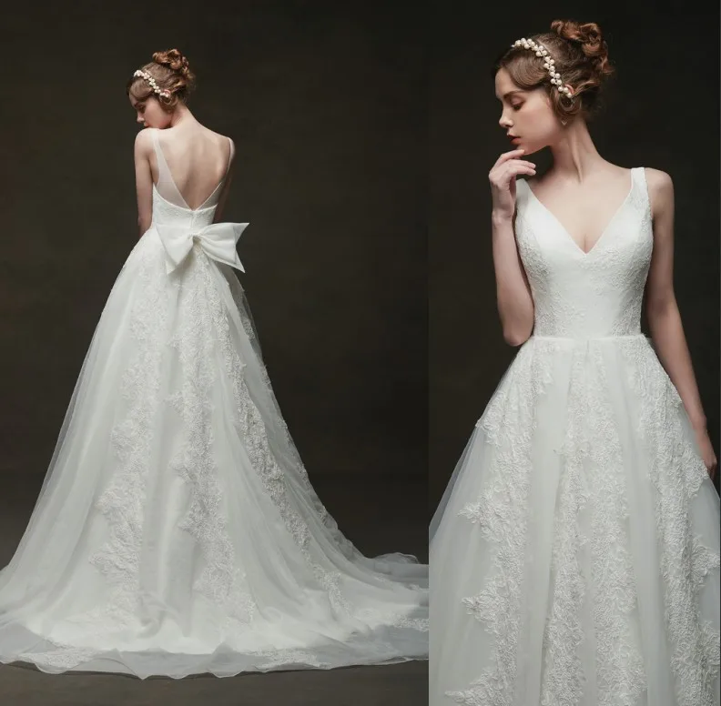 &quotСтаринные кружева свадебные платья с бантом 2019 Vestido De Noiva Royal Boho свадебное
