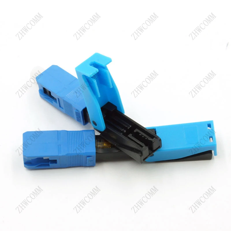 High quality 100PCS SC UPC Fiber Optic Fast Connector FTTH Embedded SM optic quick connector Free Shipping |