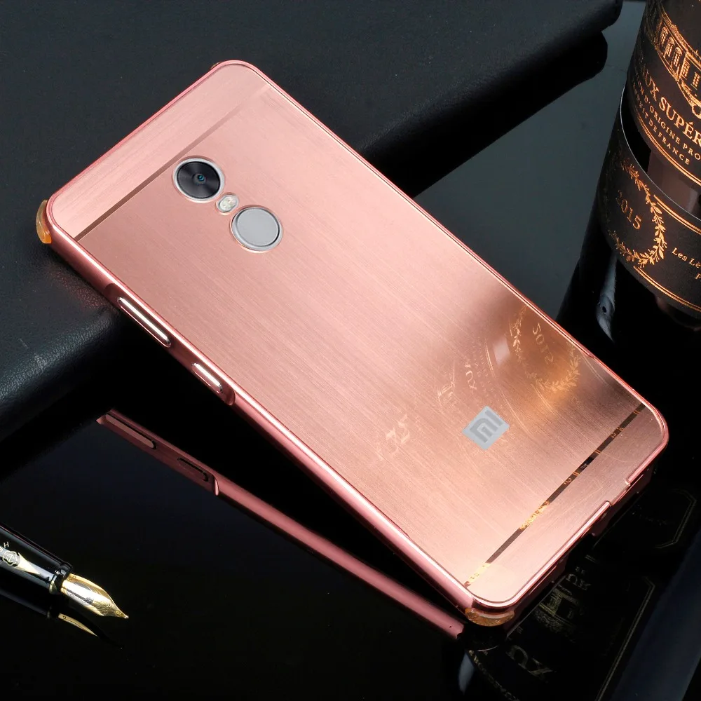 Для Xiaomi Redmi Note 4X4 X Чехол антидетонационный металлический алюминиевый Матовая рамка PC задняя чехол для Redmi Note 4x чехол Coque