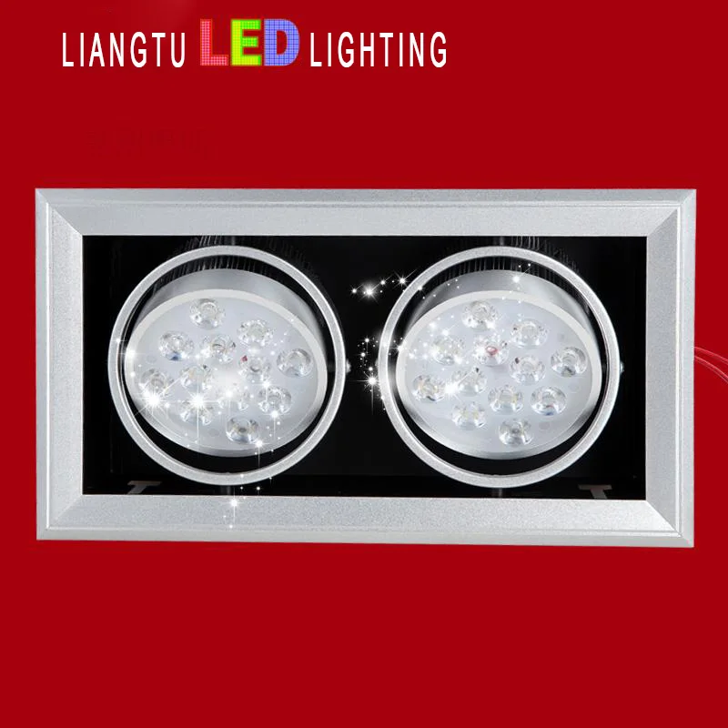 Светодиодный точечный светильник 12 Вт вентилируемая лампа с двойным ползуном