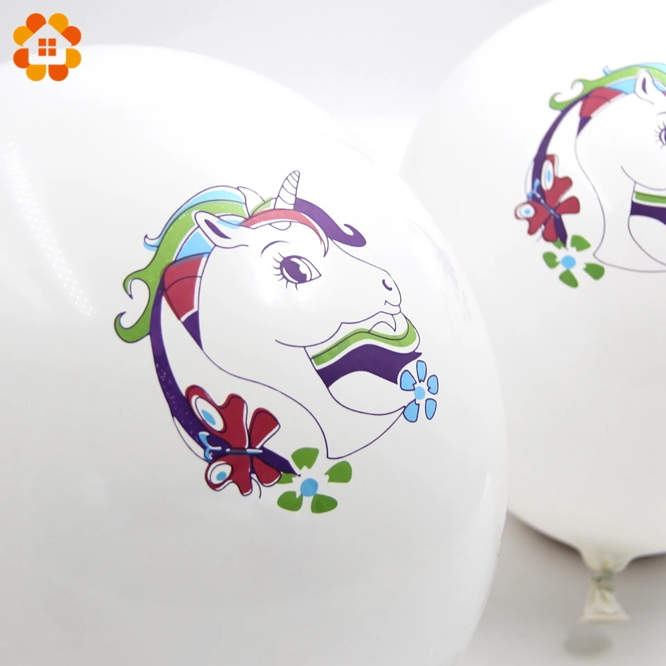 10 шт. 12 дюймов rainbow Unicorn Шарики мультфильм латекс Подарки для гостей малыш