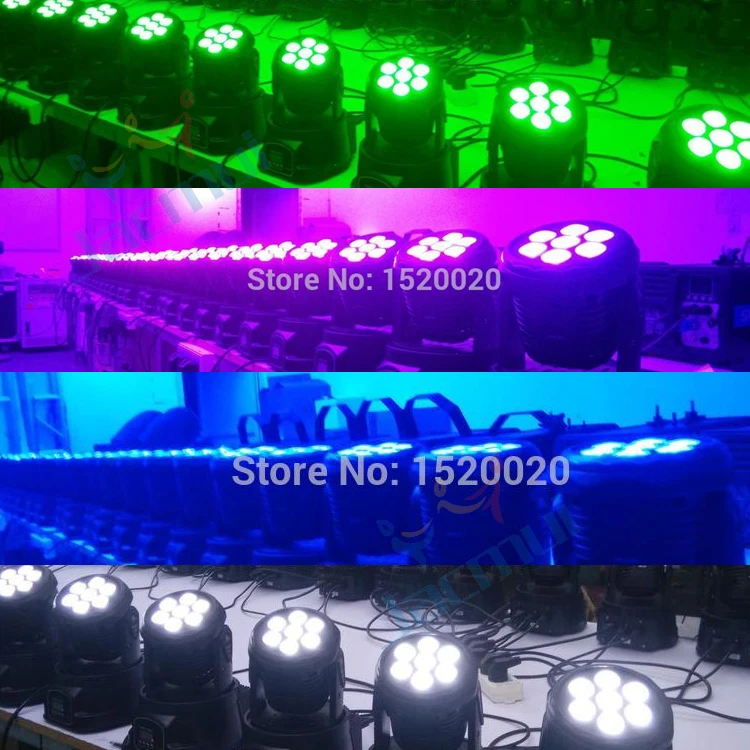 7*10 Вт светодиодный мини светильник для мойки RGBW 4 в 1 Светодиодный мойки|lights of america