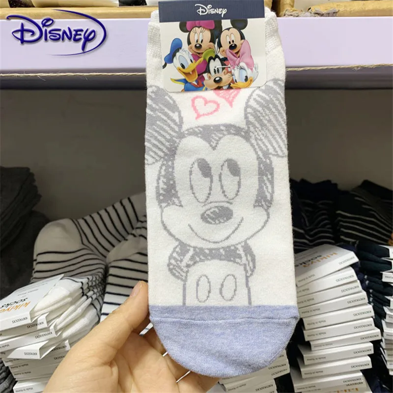 Disney носки с принтом из мультфильма Микки Дональд Дак эскиз каракули для женщин