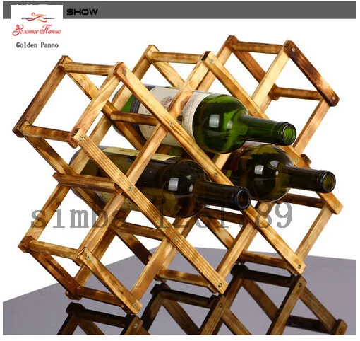 Складная деревянная стойка для вина держатели бутылок напитков по уходу за