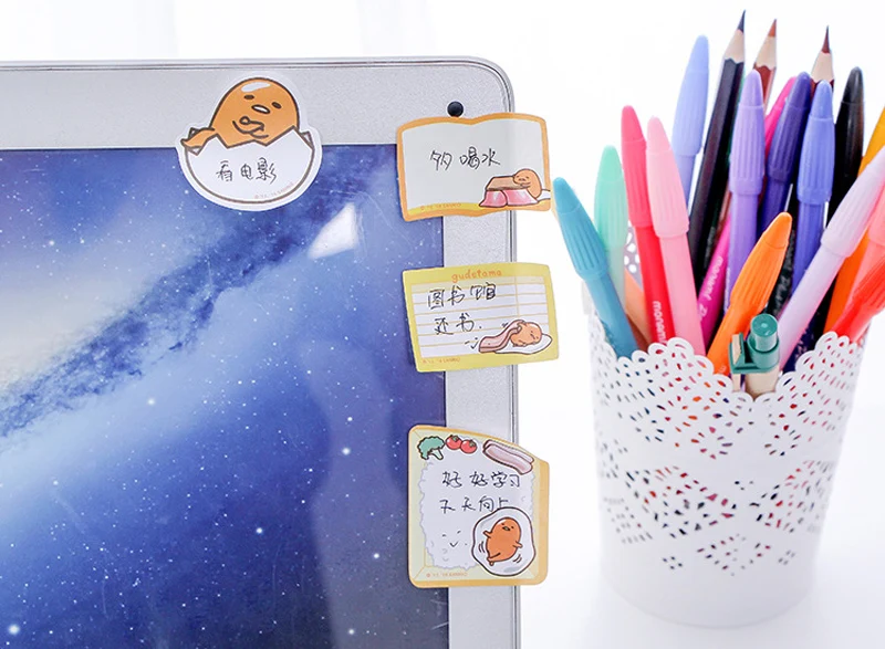 1X Kawaii яйцо лягушка блокнот для заметок Sticky Notes школьные канцелярские принадлежности