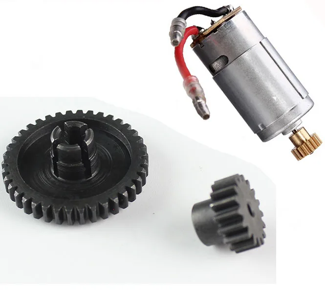 

Metal Reduction Gear 38 Teeth + A949-32 390 Main Motor + 17 Teeth Motor Gears Parts For Wltoys A949 A959 A969 A979 K929 RC Car