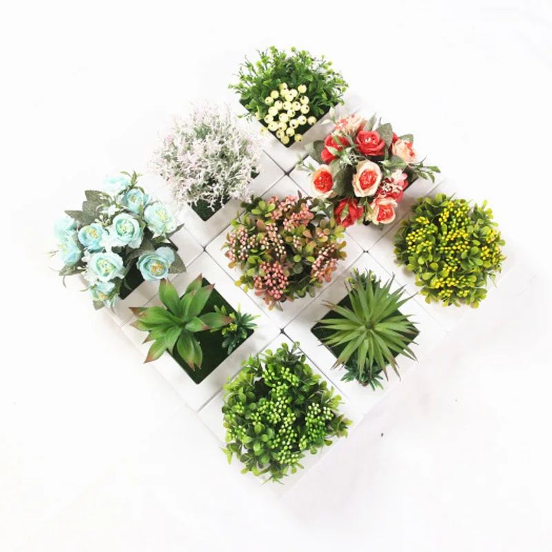 Моделирование 3D растения Страна Стиль наклейки на стену Висячие Искусственные