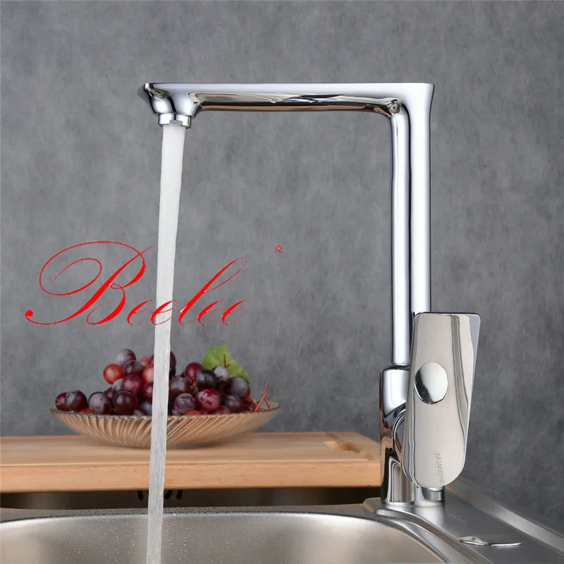 Beelee кухонный кран Французский Стиль хромированный полезный на бортике смеситель