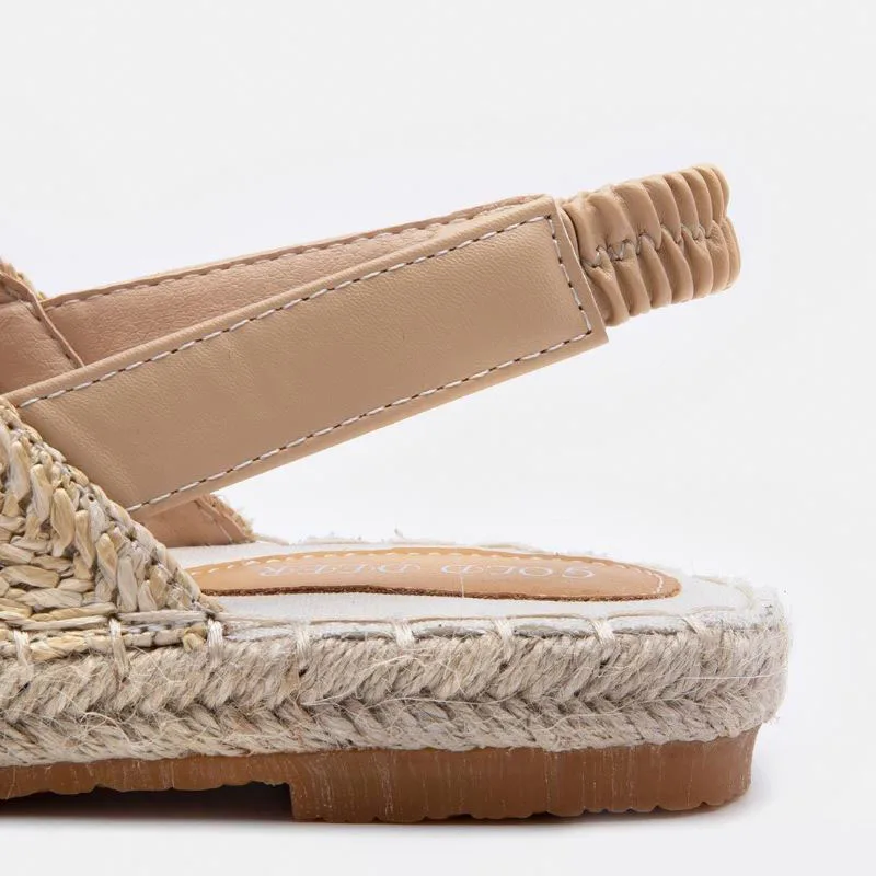 RIZABINA Summer Sandals Women Handmade Weaving Flats Shoes Soft Bottom Comfortable Lightweight Beach Size 35-43 | Обувь