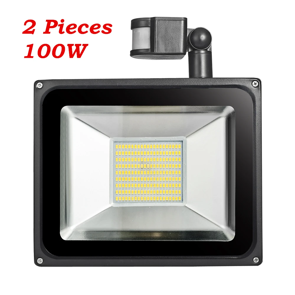 2 шт. фонасветильник с инфракрасным датчиком 100 Вт 220 240 В|motion sensor flood light|floodlight ledflood