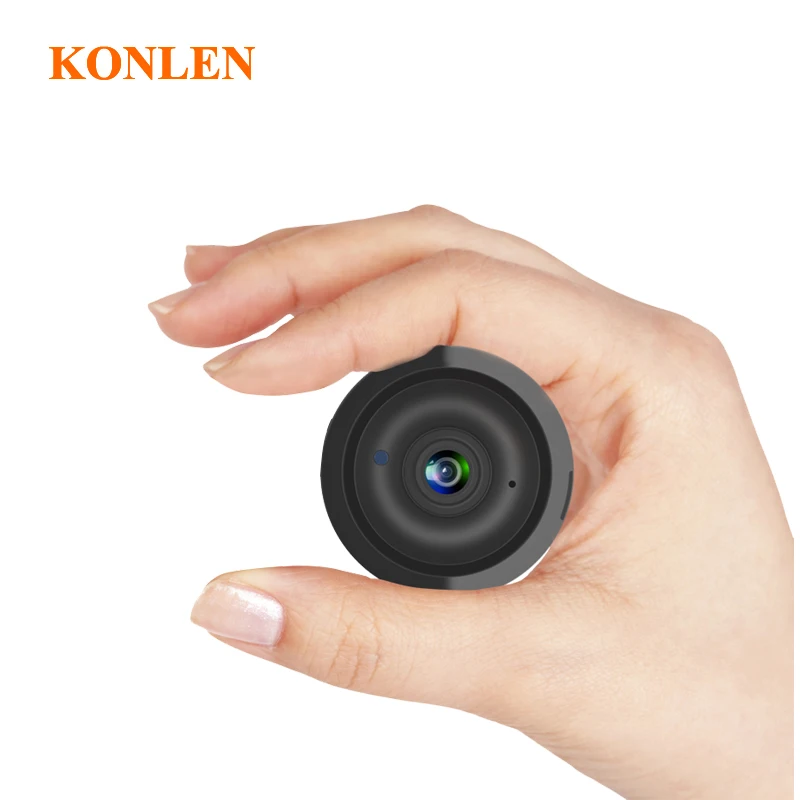 KONLEN Wi-Fi мини домашняя беспроводная ip-камера для безопасности, домашняя ИК камера ночного видения, аудио камера видеонаблюдения с разъемом для sd-карты
