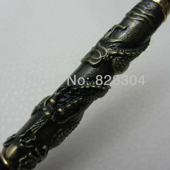 JINHAO СЕРЫЙ два дракона ИГРАТЬ жемчуг Ролик Шариковая ручка кристалл Бесплатная