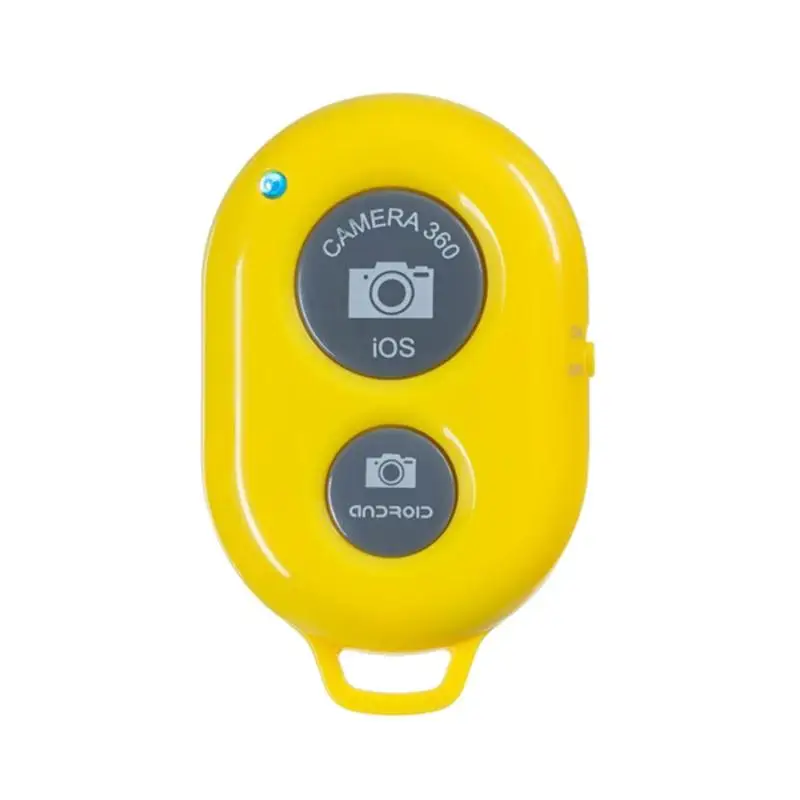 Yellow Bluetooth телефон камера Автоспуск кнопка спуска затвора палка для селфи с затвором беспроводной пульт дистанционного управления для IOS iPhone Android смартфон - Цвет: Yellow