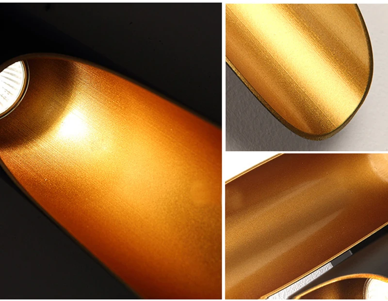 Modern wall light LED lamp up down aluminum pipe Lamps wing 1/ 2 lights black golden bar home lighting Wall Sconce WA034 | Лампы и