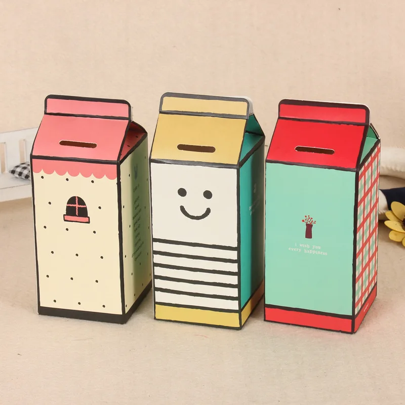 CFen A's DIY копилка, молочный ящик форма экономии электроэнергии коробка/хранения монет коробка, 1 шт