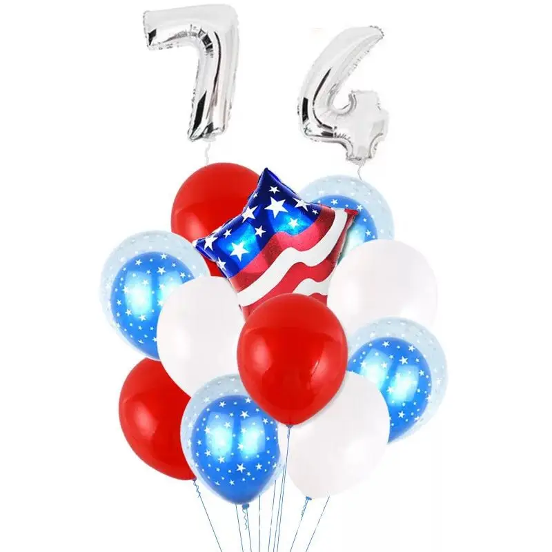 Праздничные воздушные шары в виде пятиконечной звезды честь Дня независимости