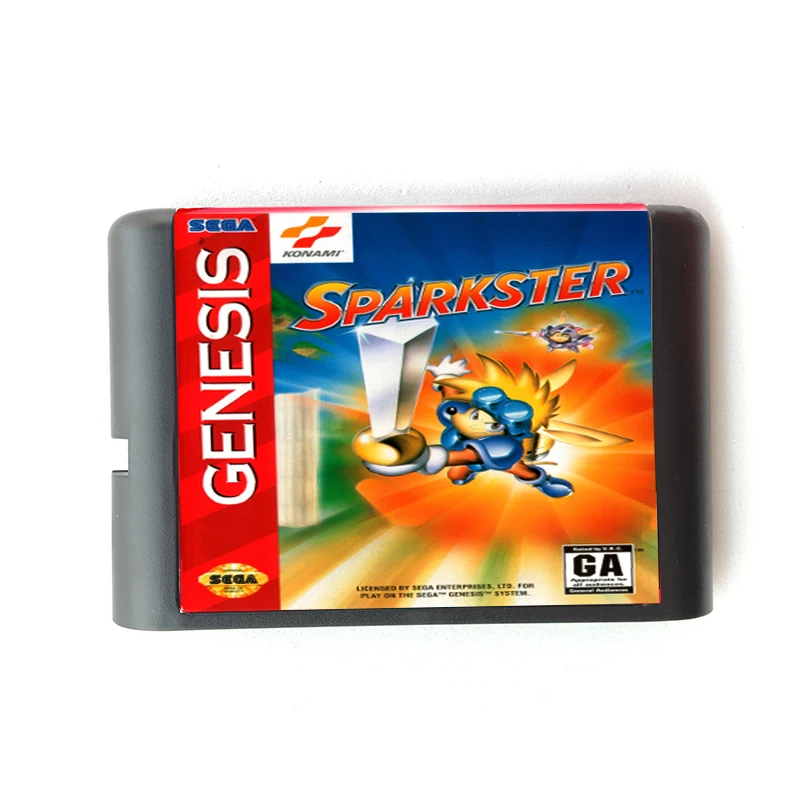 Карта памяти Sparkster Rocketknight Adventures 2 16 бит MD для Sega Mega Drive SEGA Genesis Megadrive|Картриджи| |
