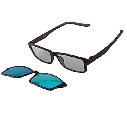 blackpolarized green Магнитные солнцезащитные очки для близорукости можно заменить внутренние линзы superlight TR90 поляризованные линзы ночного видения желтые линзы для ночного вождения - Цвет: blackpolarized green