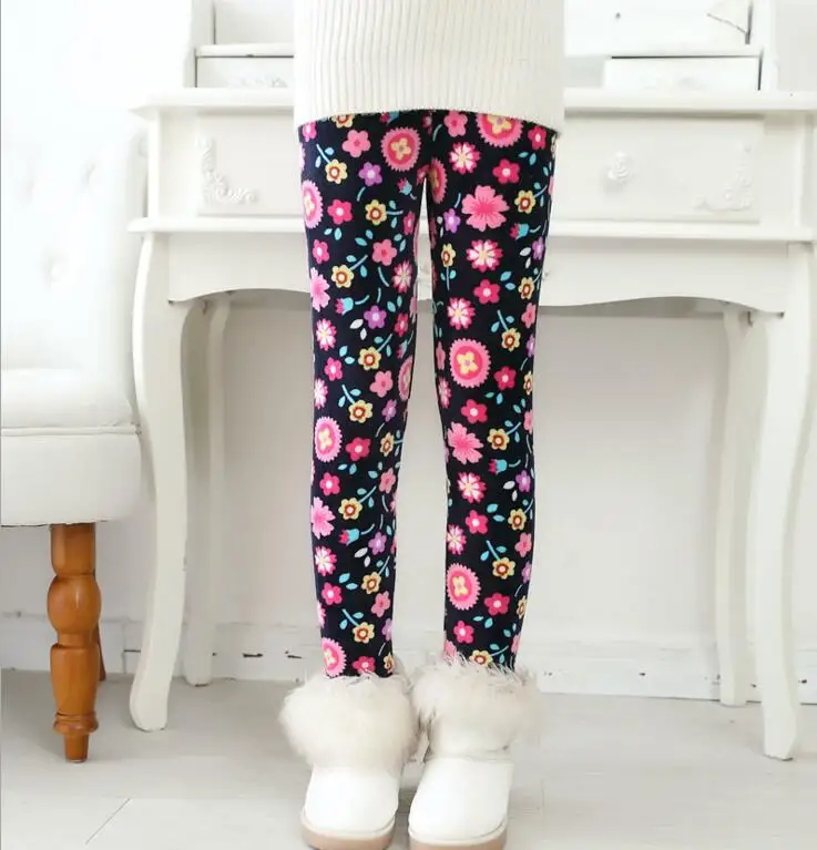 Теплые бархатные штаны для девочек VEENIBEAR осенне-зимние леггинсы детские брюки