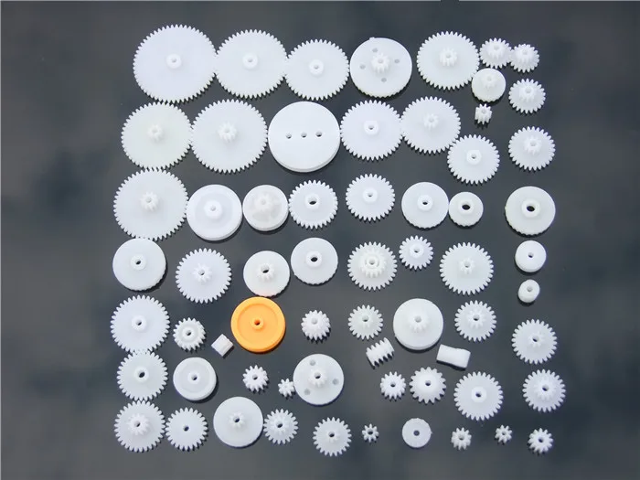 64 шт./лот набор пластиковых зубчатых ремней ось червь однослойный корона шкив