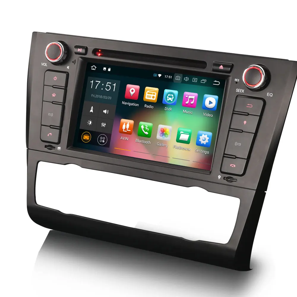 Erisin ES7840B 7 &quotAndroid 8 0 Восьмиядерный 4G RAM автомобильный DVD GPS радио DVR DAB + для BMW E81