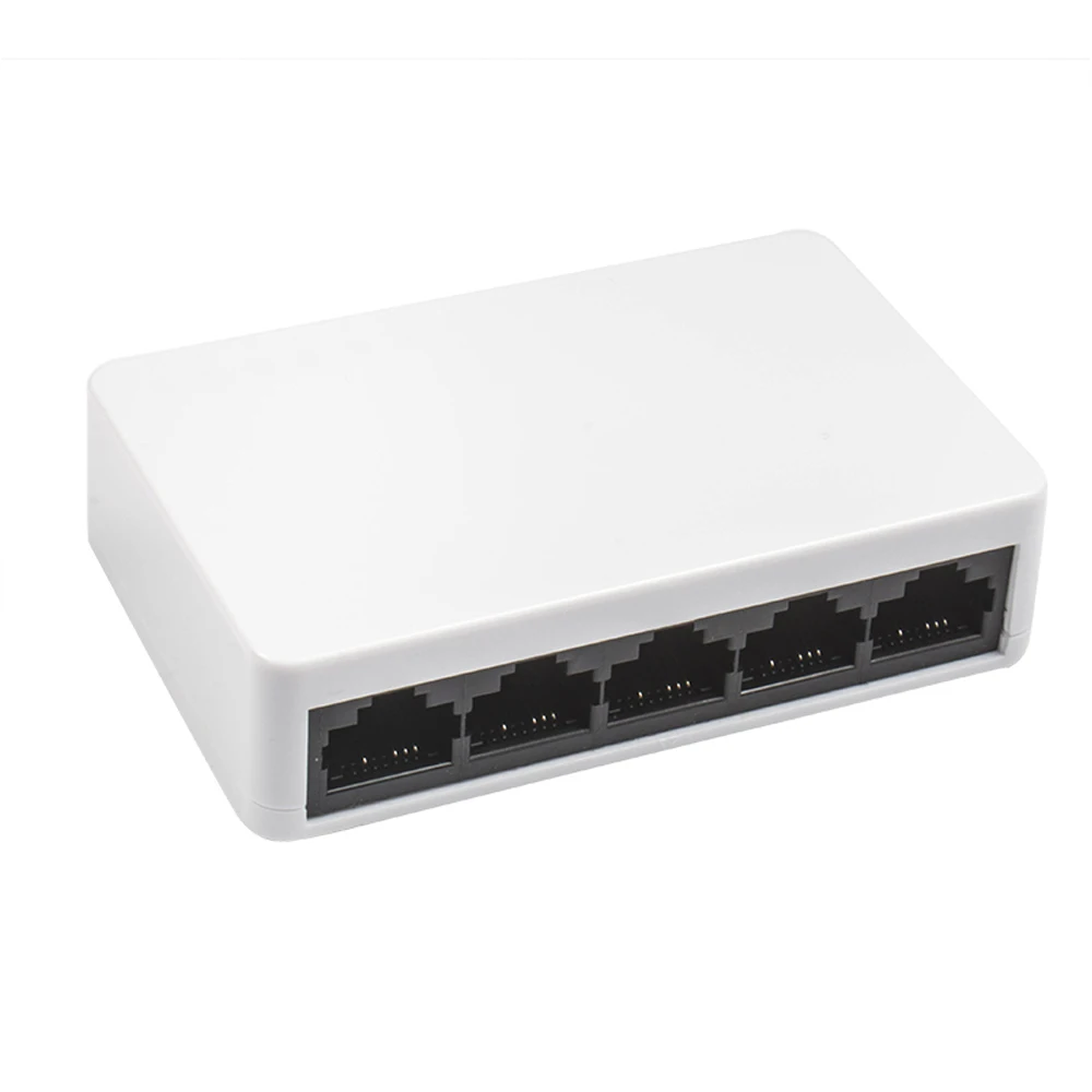 RJ45 5 портов сетевой коммутатор Fast Ethernet 10/100 Мбит/с LAN Коммутатор Концентратор с