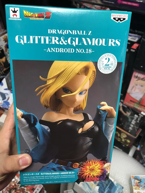 Экшн фигурка Драконий жемчуг зет блестки и глиттеры Android № 18 ассортимент игрушки