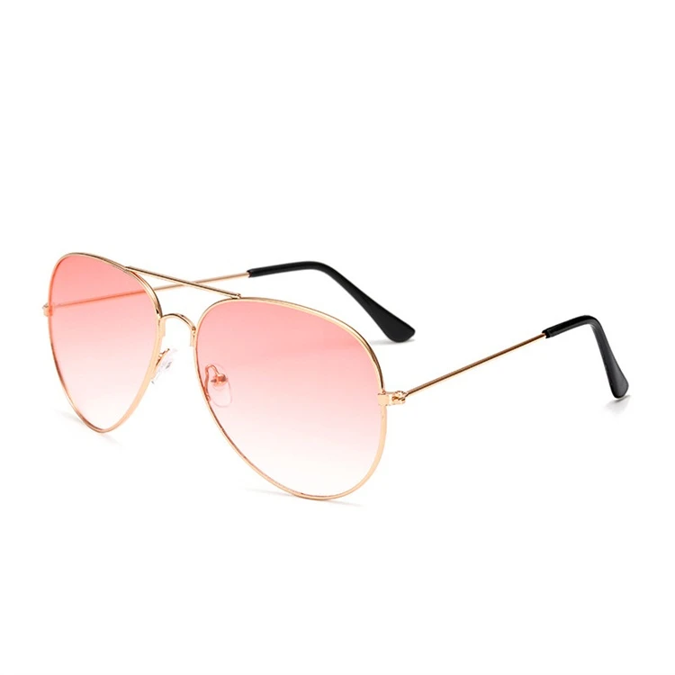 Gold-Pink Пилот авиация ночного видения солнцезащитные очки для мужчин и женщин очки UV400 Солнцезащитные очки водительские очки для ночного вождения - Цвет линз: Gold-Pink