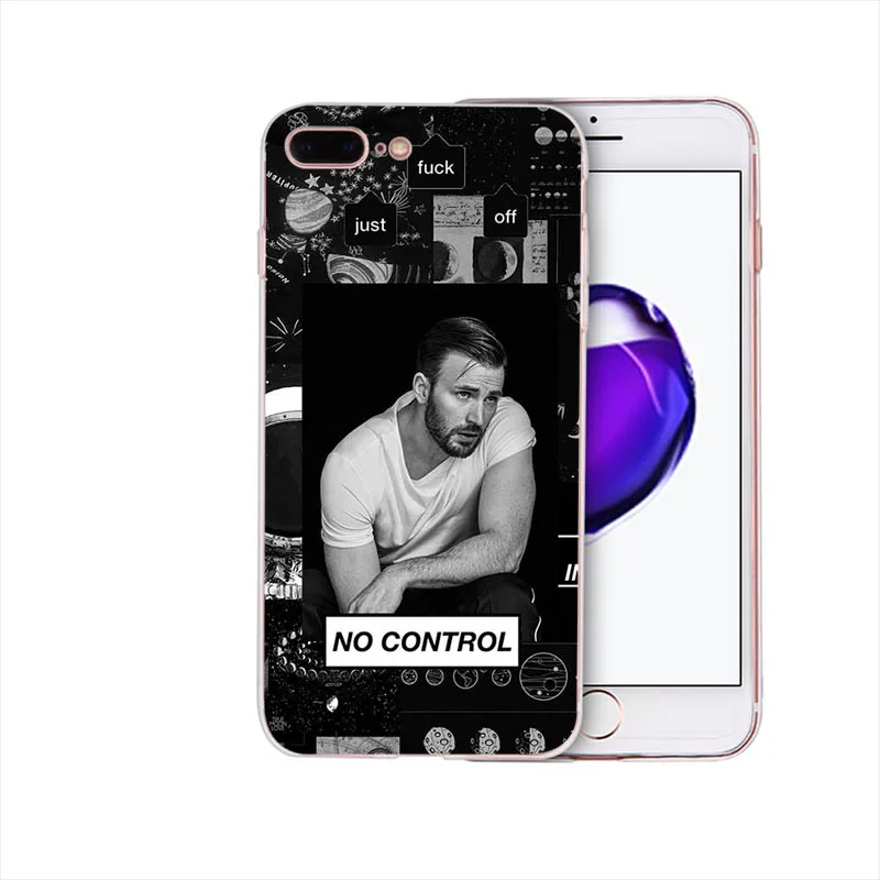 Криса Эванса Марвел Капитан Америка мягкий чехол для iPhone X чехол для телефона XS max XR 6plus 6s 6 Coque 5 5S SE 7 8 8plus 7plus Funda - Цвет: case 9
