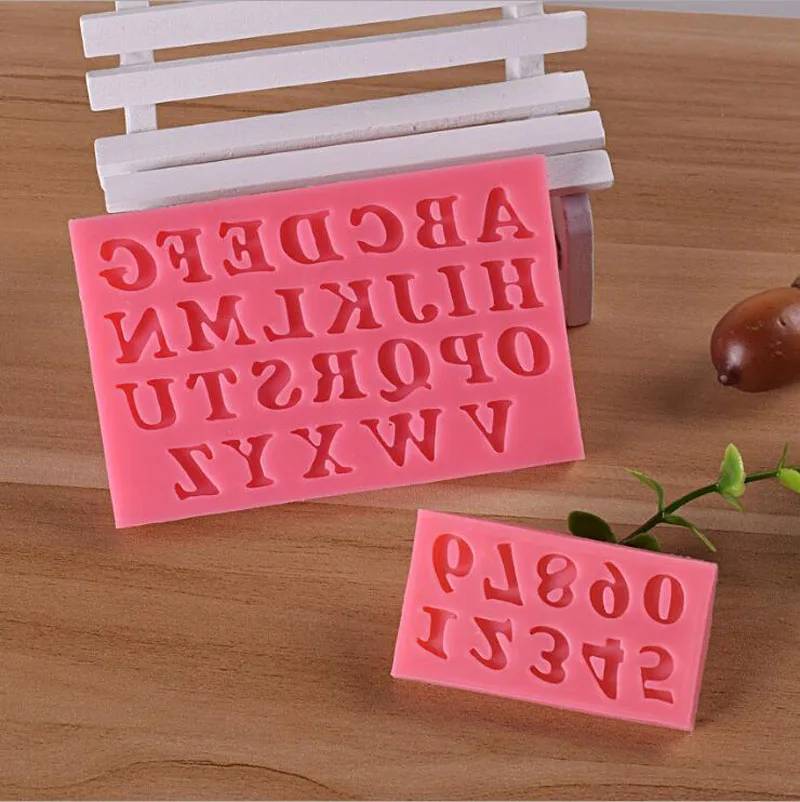 Sugarcraft письмо/номер силиконовая форма помадка форма для украшения торта инструменты Кухонная формочка для шоколада форма для выпечки