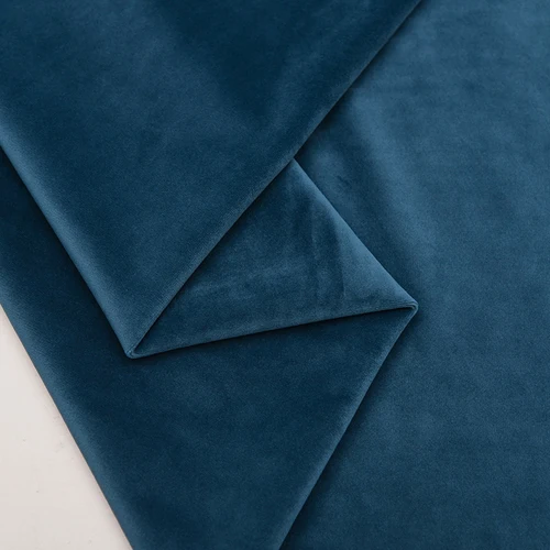 Denim Blue Утолщенная голландская бархатная плюшевая ткань подушка для дивана, ручная работа, Высококачественная велюровая ткань Diy - Цвет: Denim Blue