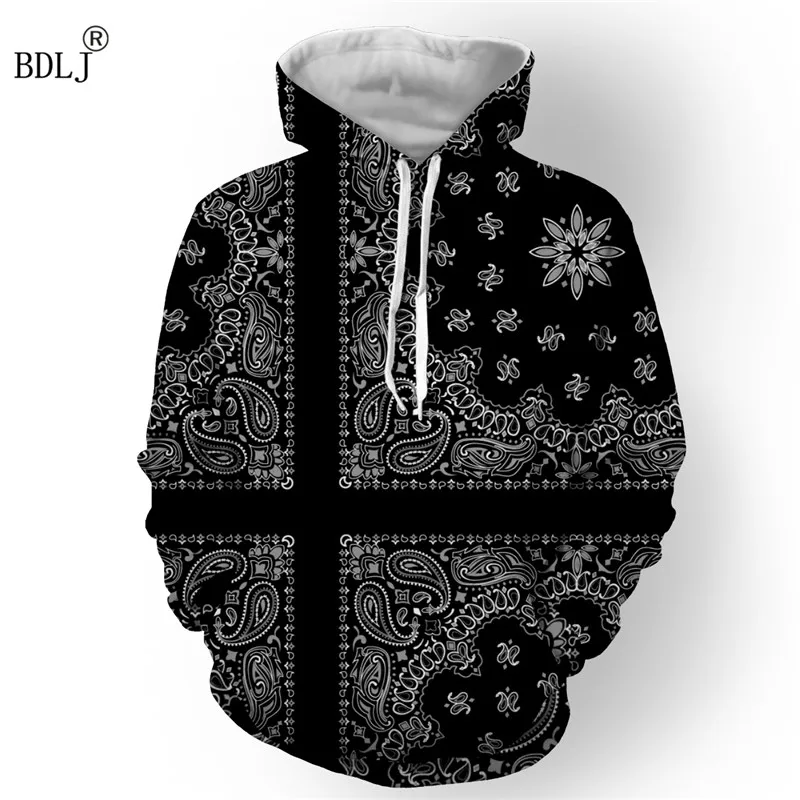 Лидер продаж мужской пуловер BDLJ в стиле хип-хоп с длинными рукавами и 3D рисунком