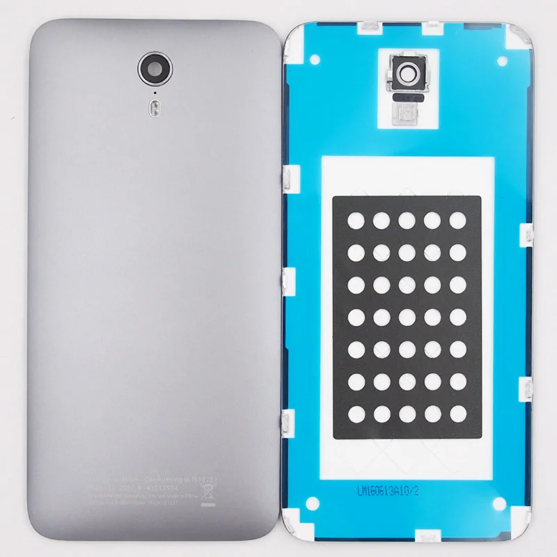 Серый BaanSam Новая батарея задняя крышка корпус чехол для ZUK Z1 Z1221 с объективом камеры без 3 м клей - Цвет: Серый
