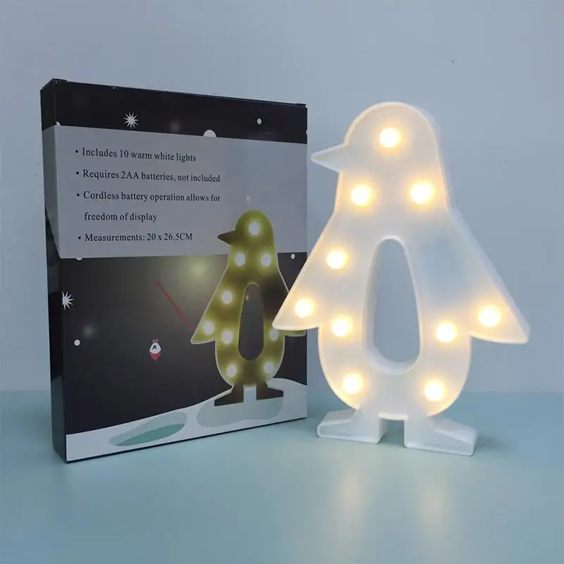 LumiParty LED Marquee ночник милый декоративный Пингвин свет для спальни детская комната