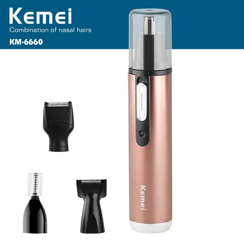 EU 2minutes 4 in 1 electric nose trimmer rechargeable women face care beard shaver for &amp ear men's hair cutter | Красота и