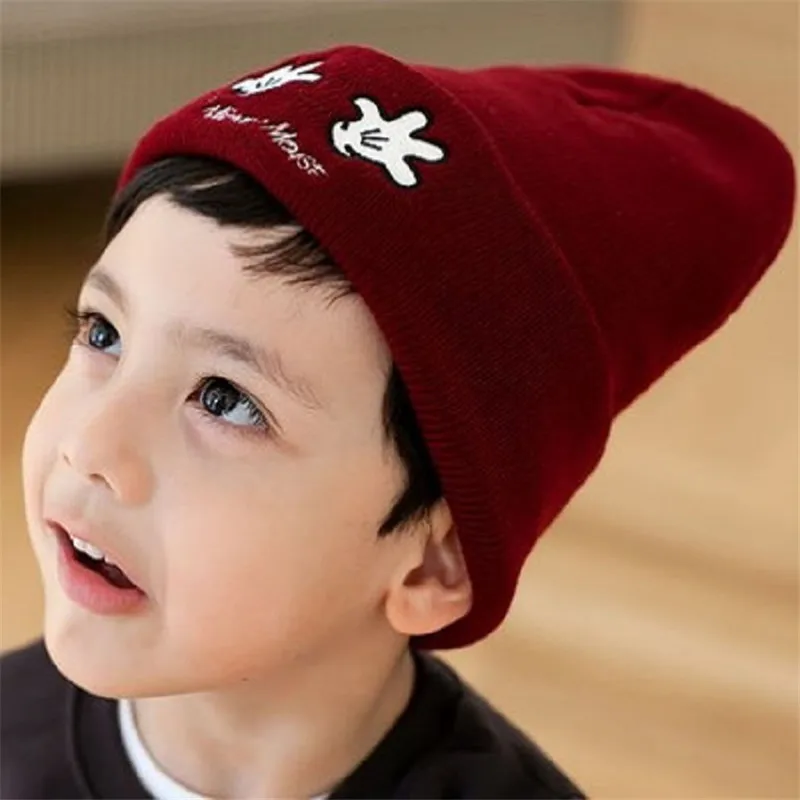 Модная осенне зимняя вязаная шапка для малышей хлопковая детская унисекс
