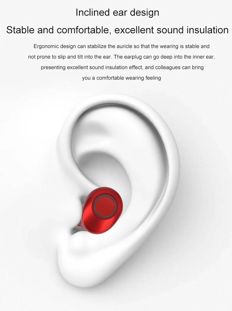 J29 Bluetooth 5 0 TWS мини беспроводные наушники вкладыши для Близнецов с аккумулятором