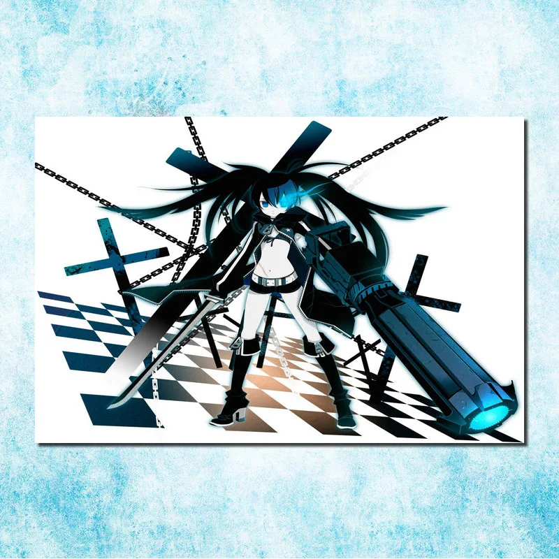 Black Rock Shooter SE X Y аниме для девочек Искусство Шелковый Холст печати плакатов 13x20 24x36