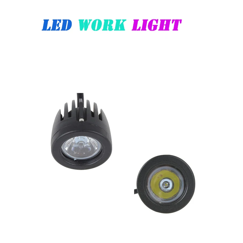 10 Вт светодиодный рабочий светильник круглый Рабочий фонарь для вождения s