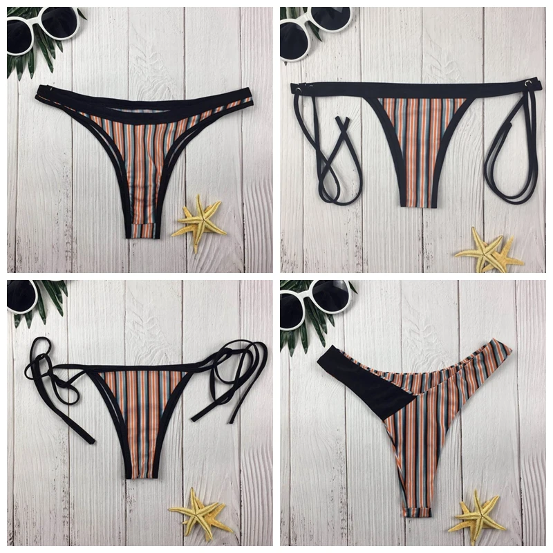 2019 бразильские бикини Тонг двухкомпонентный раздельный низ купальные трусы