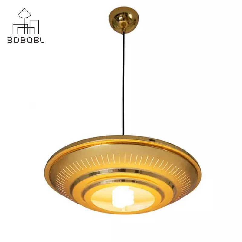 

BDBQBL Vintage Metal Pendant Lights 90-260V Loft Decor Iron Hanging Lamp Gold/Silver Retro E27 Study Room Restaurant Hanglamp