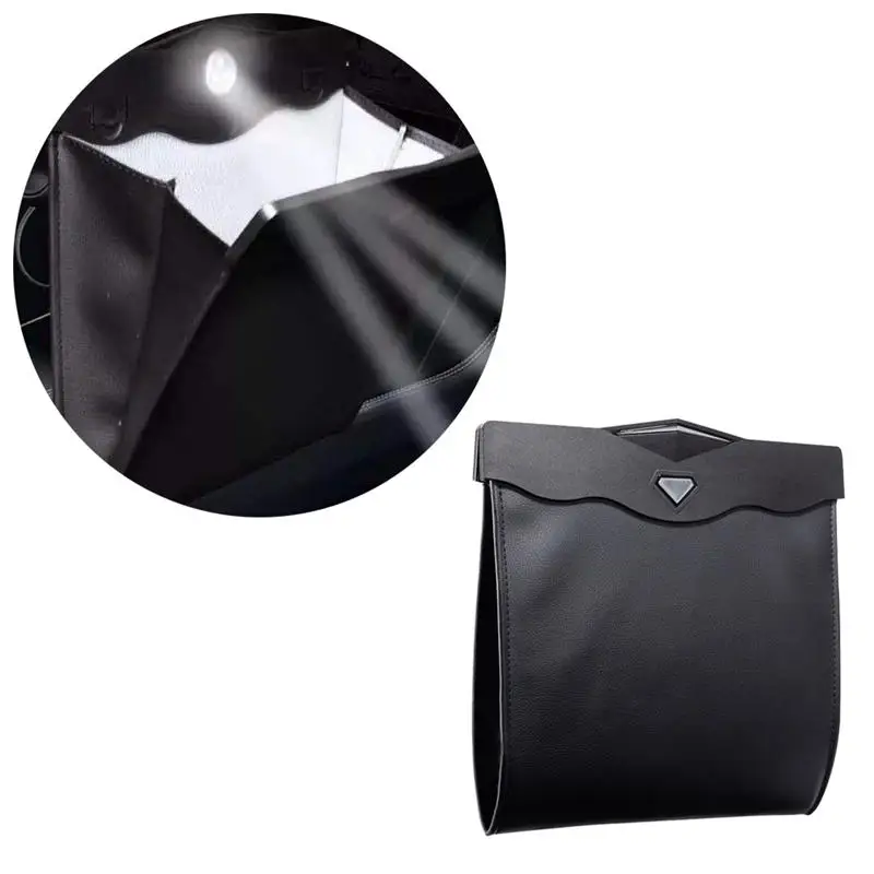 1 шт. автомобильный мусорный мешок водонепроницаемый складной светодиодный