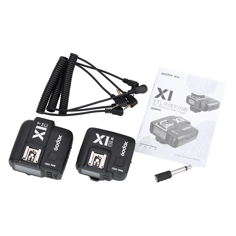 GODOX X1C TTL Flash Trigger 1/8000s HSS 32 Channels 2.4G Wireless LCD Strobe Trigger Transmitter Receiver For Canon EOS Camera
GODOX X1C TTL Flash Trigger 1/8000s HSS 32 Channels 2.4G Wireless LCD Strobe Trigger Transmitter Receiver For Canon EOS Camera