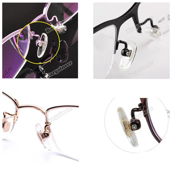 Amazing! bargaineer New 50 Pairs Silicone Eyeglass Sunglass Glasses Nose Pads Soft Oval Screw-On Save up to 50% No profit |