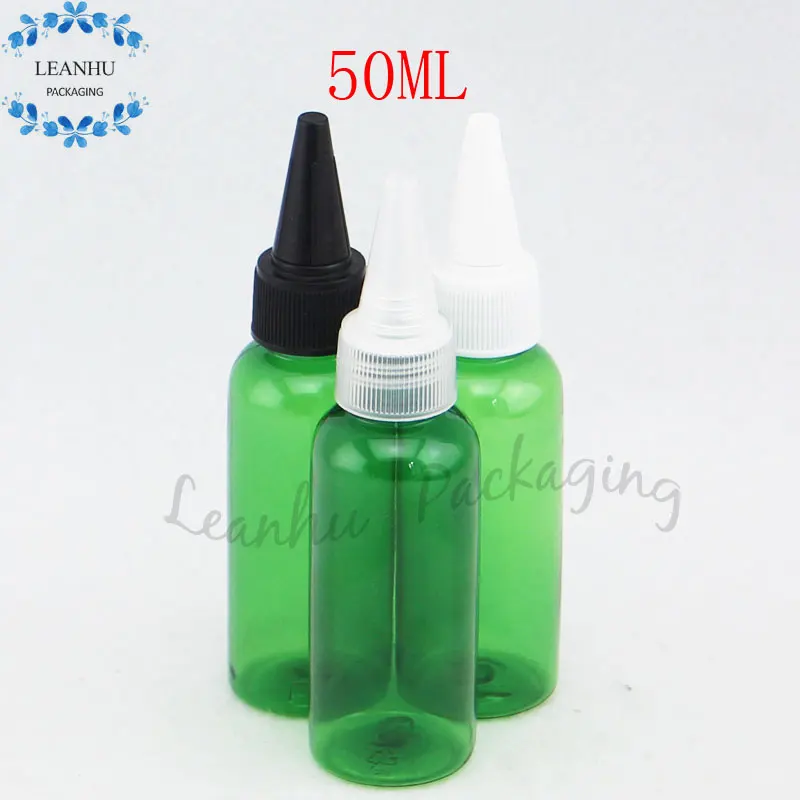 

Зеленая ПЭТ бутылка для шампуня объемом 50 куб. См, бутылка для крема для лосьона, бутылка для воды для макияжа, пустой мини Косметический Кон...