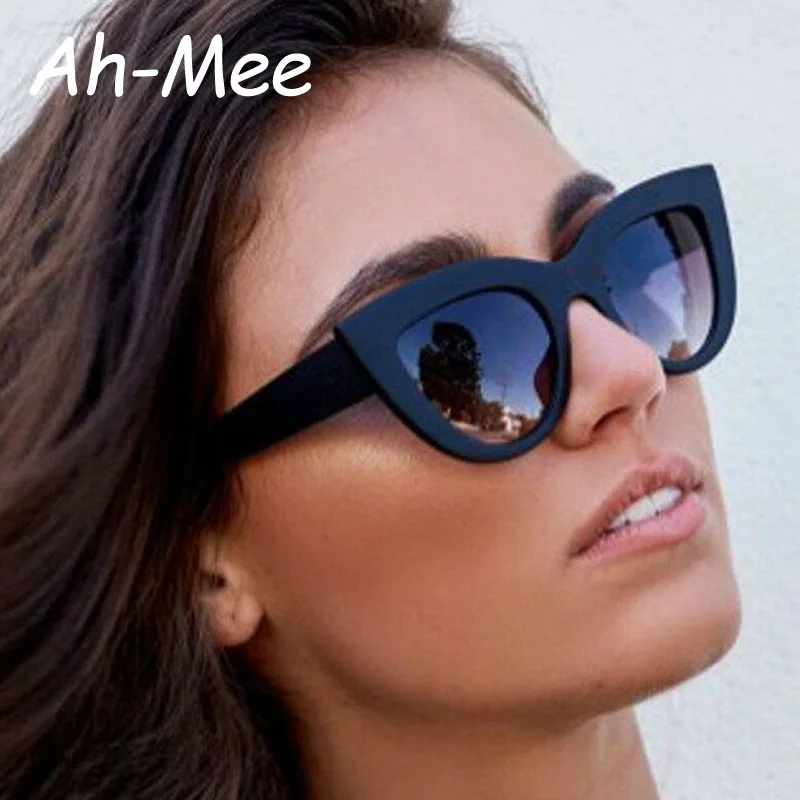 Солнцезащитные очки кошачий глаз женские маленькие винтажные брендовые